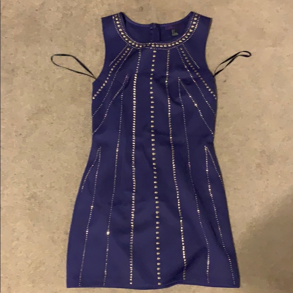 Purple mini dress